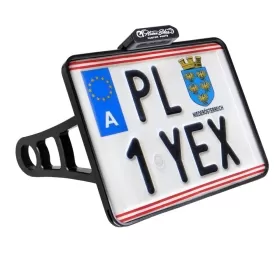 HEINZ BIKES Ø25.4 License Plate Side Mount 170x210mm Harley Davidson FXCWC / FXCW / FXSE / FXSB / FXSVSE 1584/1800 08-17