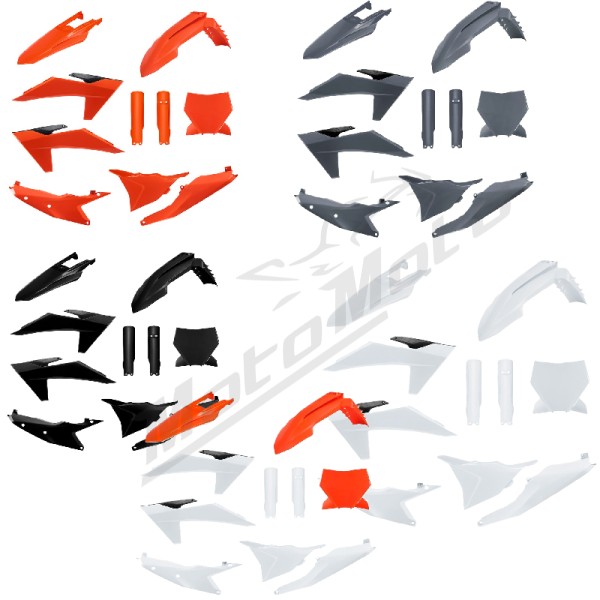 POLISPORT Plastics Kit KTM SX/SX-F/XC 125-450 23-24