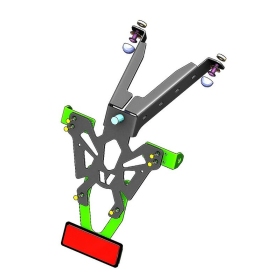 V PARTS valstybinio numerio laikiklis juodas Honda CB 125-300cc 18-22