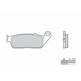 BREMBO Street Carbon Ceramic stabdžių trinkelės HONDA VF 750 C SHADOW 1994-1999
