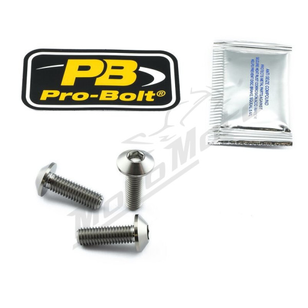 PRO BOLT Titanium Brake Rotor Mounting Bolt Kit Yamaha MT-03 / YZF-R3 321cc 15-22