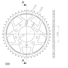 Supersprox / JT Rear sprocket 1334.46 46t