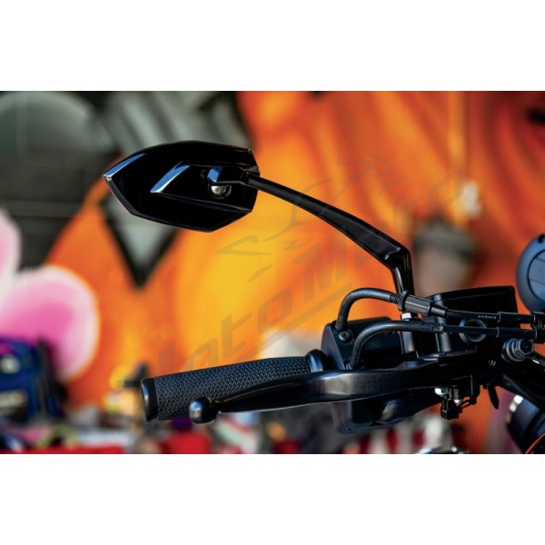 KURYAKYN Phantom Black Universal Mirrors 2pcs