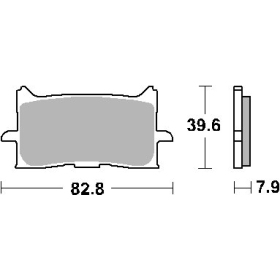 SBS KH679 Brake Pads Honda CB / CBR / CRF / NT 125-1100cc 18->