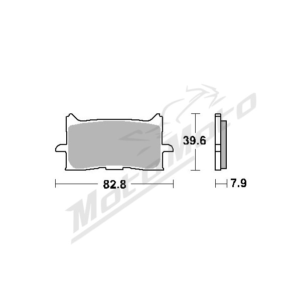 SBS KH679 Brake Pads Honda CB / CBR / CRF / NT 125-1100cc 18->