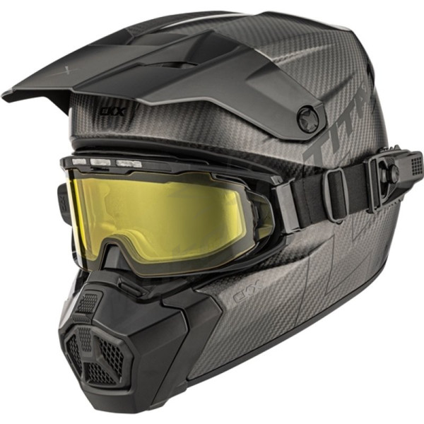 MX helmet CKX Titan AMS Matt Carbon + Heated Goggles