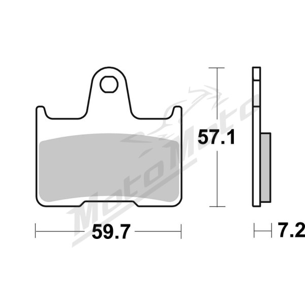 SBS PSI 957PSI stabdžių trinkelės Can Am Maverick 800-1000cc 18-24