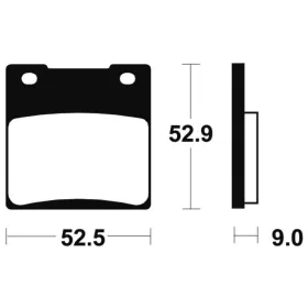 TECNIUM Street Organic Brake pads - MA56 Kawasaki / Suzuki 250-1100cc 80-07