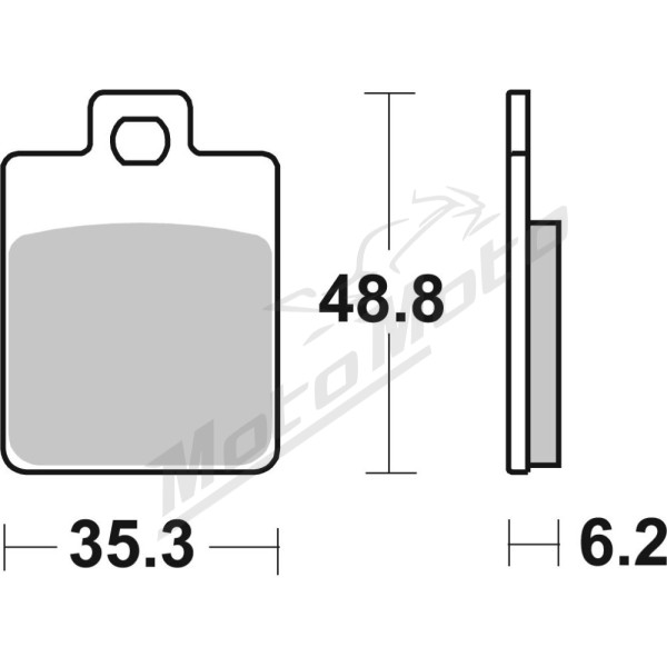 SBS MS Scooter Maxi Sintered Brake Pads Gilera / Peugeot / Piaggio / SYM / Vespa 50-400cc 95-19