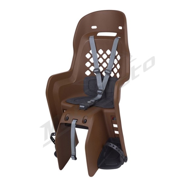 POLISPORT Joy CFS Rear Child Bike Seat Carrier Mounting - Brown/Dark Gray