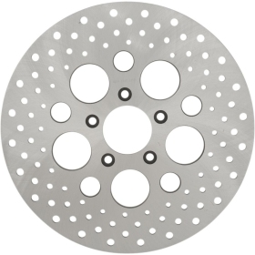 DRAG SPECIALTIES Stainless Steel Drilled Front Brake Rotor Harley Davidson FLHR / FLHRC / FLHRCI / FLHRS 1450-1584cc 00-13