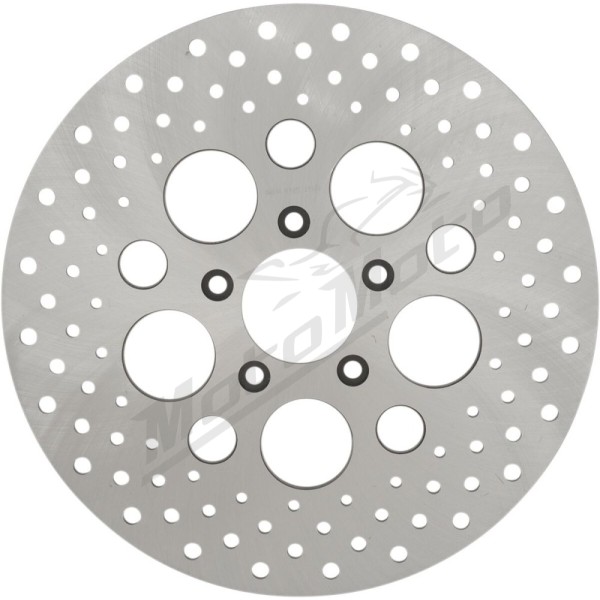 DRAG SPECIALTIES Stainless Steel Drilled Front Brake Rotor Harley Davidson FLHR / FLHRC / FLHRCI / FLHRS 1450-1584cc 00-13