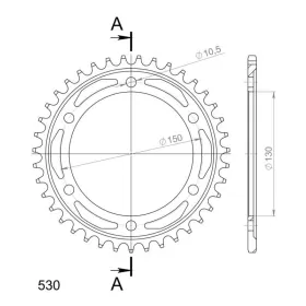 Supersprox Rear sprocket 859.38