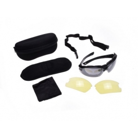 Moto glasses with case