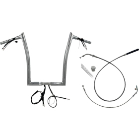 FAT BAGGERS INC. Pointed Top Handlebar Kit Chrome 89x40.5cm Harley Davidson FLHX / FLHXU / FLTRX 1868-1977 23-26 