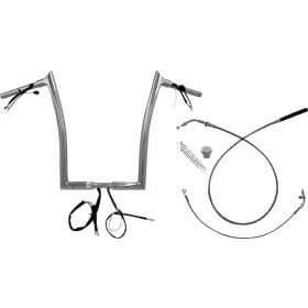 FAT BAGGERS INC. Pointed Top Handlebar Kit Chrome 89x40.5cm Harley Davidson FLHX / FLHXU / FLTRX 1868-1977 23-26 