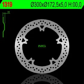 NG BRAKES Priekinis fiksuotas stabdžių diskas 300mm Harley Davidson FLD / FXD / FXDC 1130-1690cc 05-18