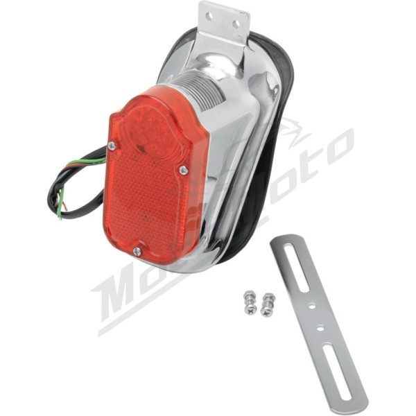 DRAG SPECIALTIES Universal Mount Tombstone LED Taillight with License Plate Mount