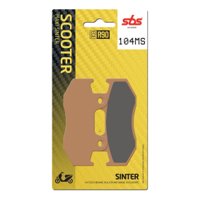 SBS MS Scooter Maxi 104MS Sintered Brake Pads Honda / PGO / Suzuki 50-400cc 98-13