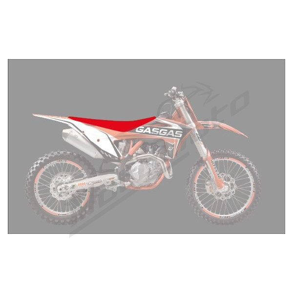 Blackbird Racing Pyramid sėdynės užvalkalas GasGas EC / EX / MC 125-450cc 21-23 Raudonas