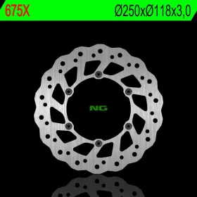 NG BRAKES Priekinis Wave fiksuotas stabdžių diskas 250mm Rieju / Suzuki / Yamaha 125-450cc 88-99