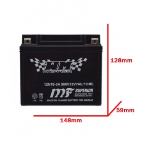 Battery 12N7B-3A SMF 12V / 7Ah