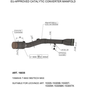 LEOVINCE Catalytic Converter YAMAHA XP 560 T-MAX 20-24