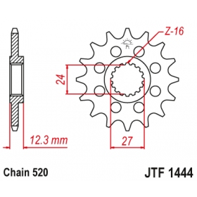 Front sprocket JTF1444