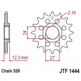 Front sprocket JTF1444