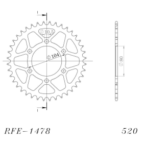 Supersprox Rear sprocket 1478.40