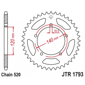 Rear sprocket JTR1793 