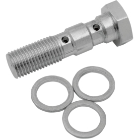 DRAG SPECIALTIES Universal Chrome Steel Banjo Bolt M10 x 1.0