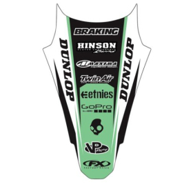 FACTORY EFFEX Galinio sparno grafikos lipdukas Kawasaki KX 250 F 04-05
