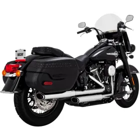 VANCE & HINES Twin Slash Slip-On Mufflers Harley Davidson FLDE/ LFHC / FLHCS / FLI 1750-1868 18-24