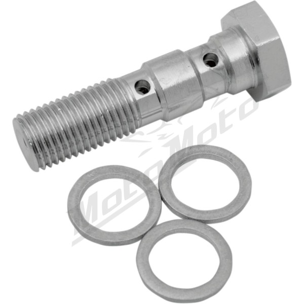 DRAG SPECIALTIES Universal Chrome Steel Banjo Bolt M10 x 1.0
