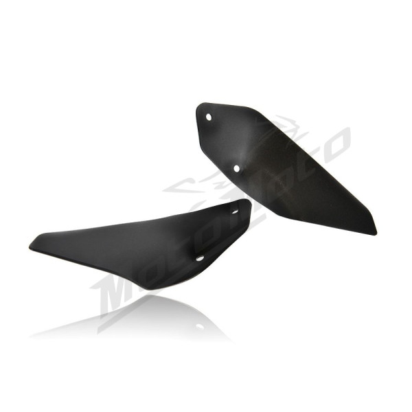 WRS BM010NO Vėjo deflektoriai Matiniai Juodi BMW R1200GS / R1250GS ABS 13-24