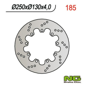 NG BRAKES Front Fixed Brake Disc 250mm Kawasaki KLR 600cc 84-94