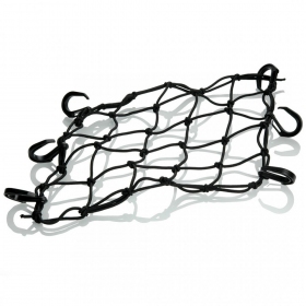 HELMET / CARGO NET WITH HOOKS Booster 30x25cm