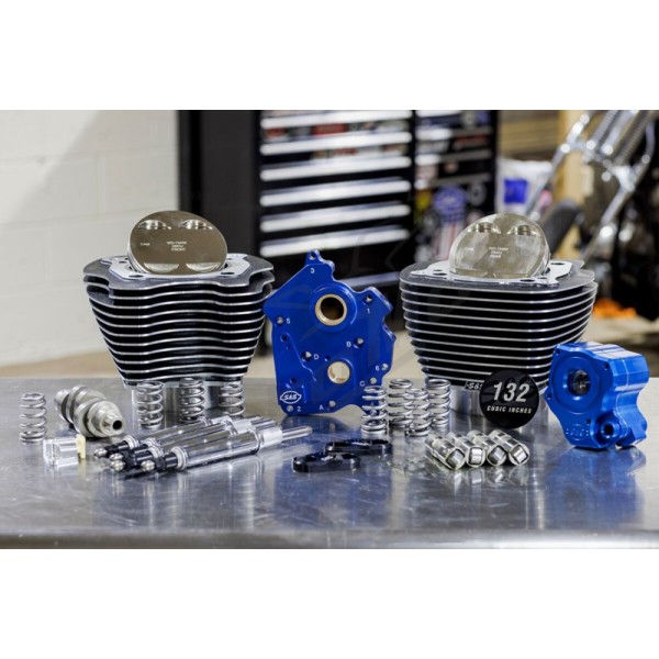 S&S CYCLE 132" Power Package Engine Performance Kit Harley Davidson FLDE / FLFB / FLFBS 1750-1977cc 17-23