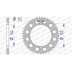 AFAM Aluminium Rear Sprocket 520 42-53 teeth