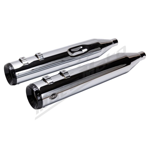 S&S CYCLE 4-1/2" GNX Slip-On Mufflers Harley Davidson FLHR / FLHRC / FLHRCI 1340-1800cc 95-16