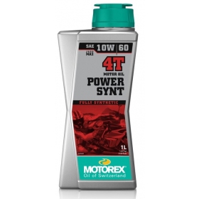 Alyva MOTOrex POWER SYNT 10W/60 Sintetinė - 4T - 1L