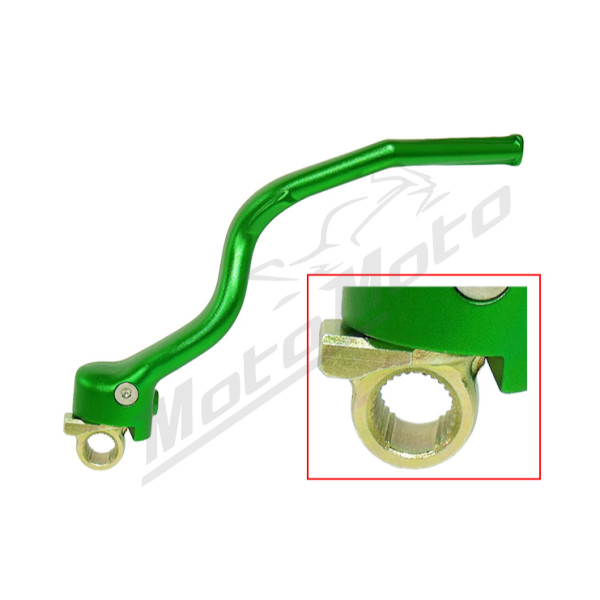 Psychic kick starter lever Green KAWASAKI KXF 250 13-16