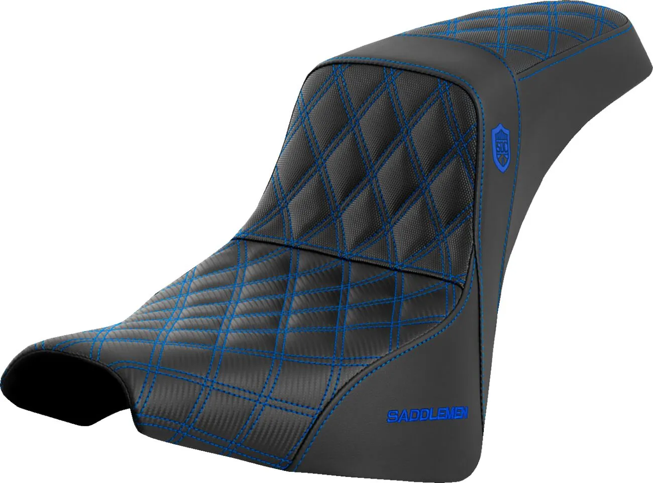 SADDLEMEN "Pro Series SDC Performance Grip" sėdynė Mėlyna Harley Davidson FXBB / FXBBS / FXST 1750-1868cc 18-23