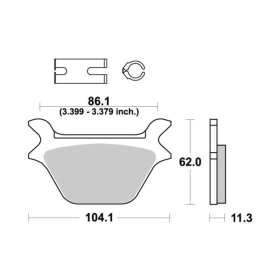 Sbs stabdžių trinkelės 669LS Sintered HARLEY-DAVIDSON