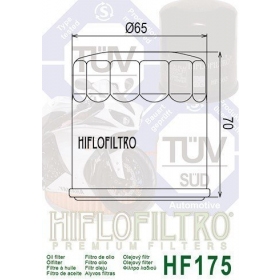 Tepalo filtras HIFLO HF175 HARLEY DAVIDSON XG/ INDIAN CHIEF/ CHALLENGER/ CHIEFTAIN 2015-2021