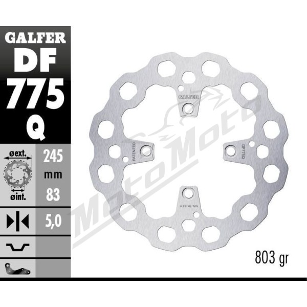 GALFER Cubiq Brake Rotor Ducati PANIGALE / STREETFIGHTER / SUPERSPORT 939-1198cc 07-24