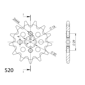Supersprox Front sprocket 422.12