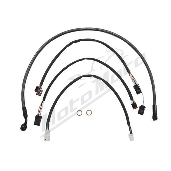 MAGNUM SHIELDING Black Pearl Handlebar Installation Kit 38/43cm Harley Davidson FLHR 1750 21-22