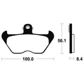 TECNIUM Street Organic Brake pads - MA203 BMW K / R 850-1200cc 94-03